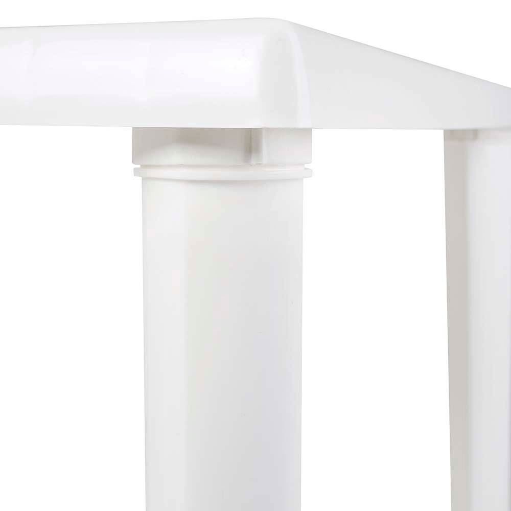 Mesa Plástica Quadrada Desmontável Mor - Branco