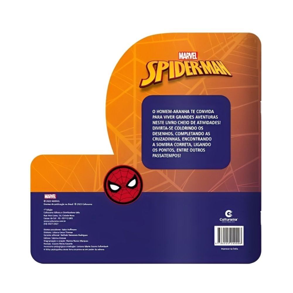 Meu Livro De Atividades Recortado Homem-Aranha - Culturama