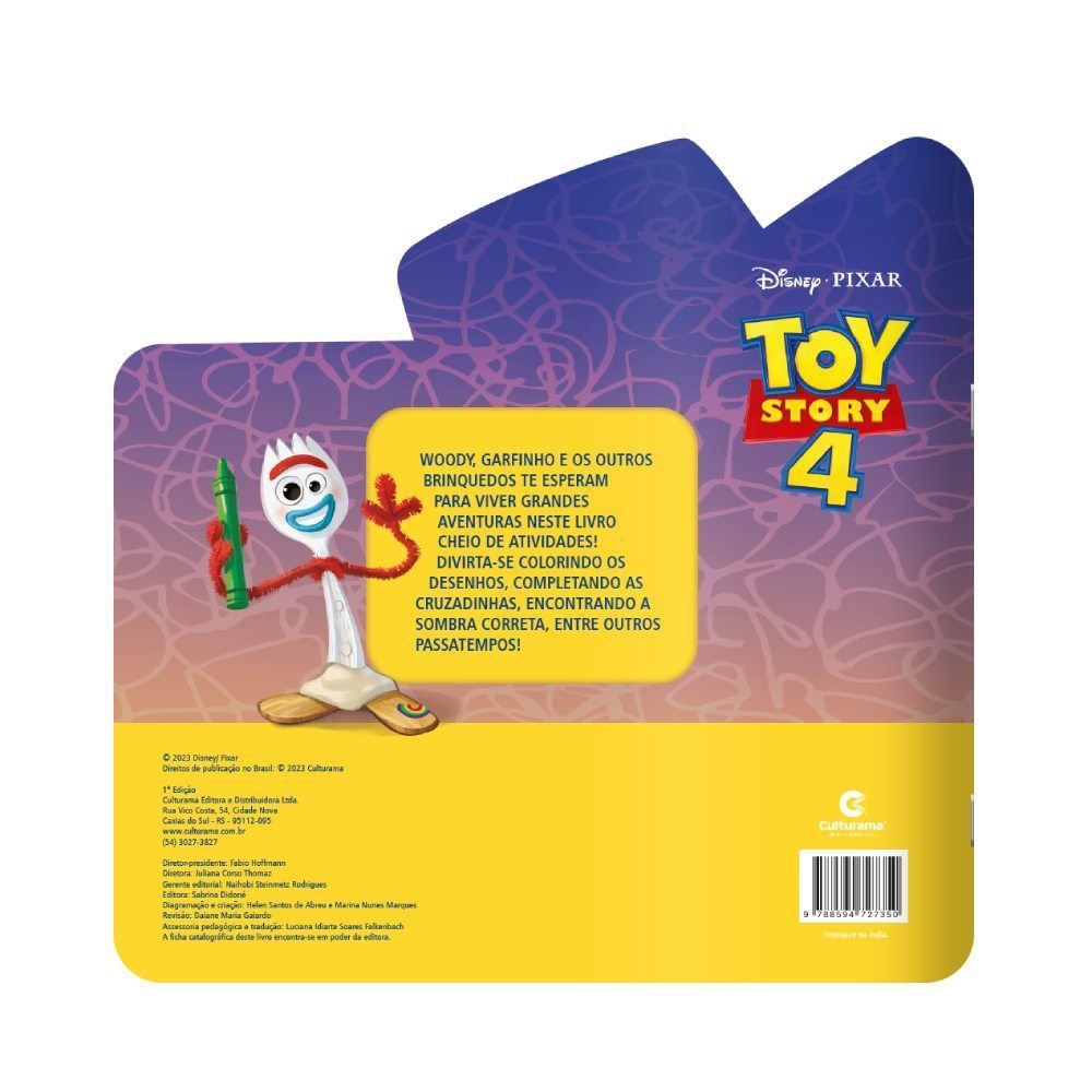 Meu Livro De Atividades Recortado Toy Story 4 - Culturama