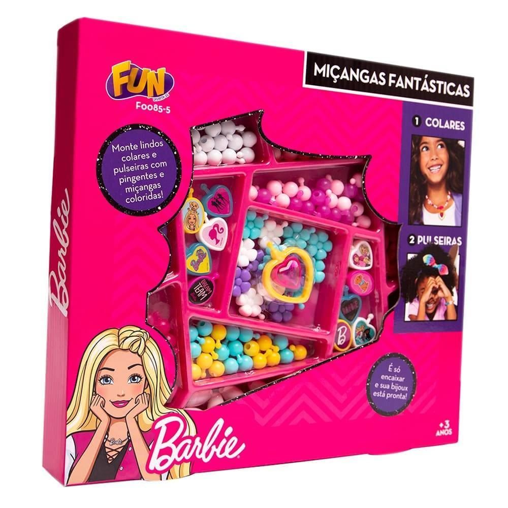 Miçangas Da Barbie 200 Peças Fun   - F0085-5 