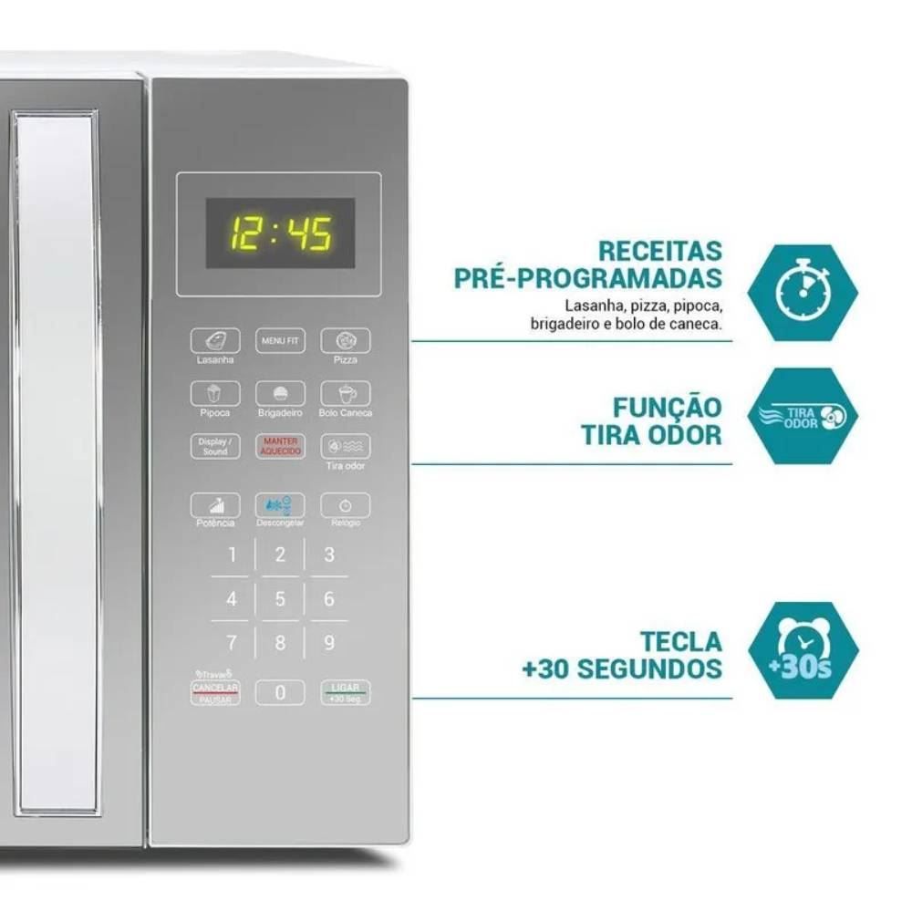 Micro-ondas 33 Litros Philco Limpa Fácil PMO38E 1400W