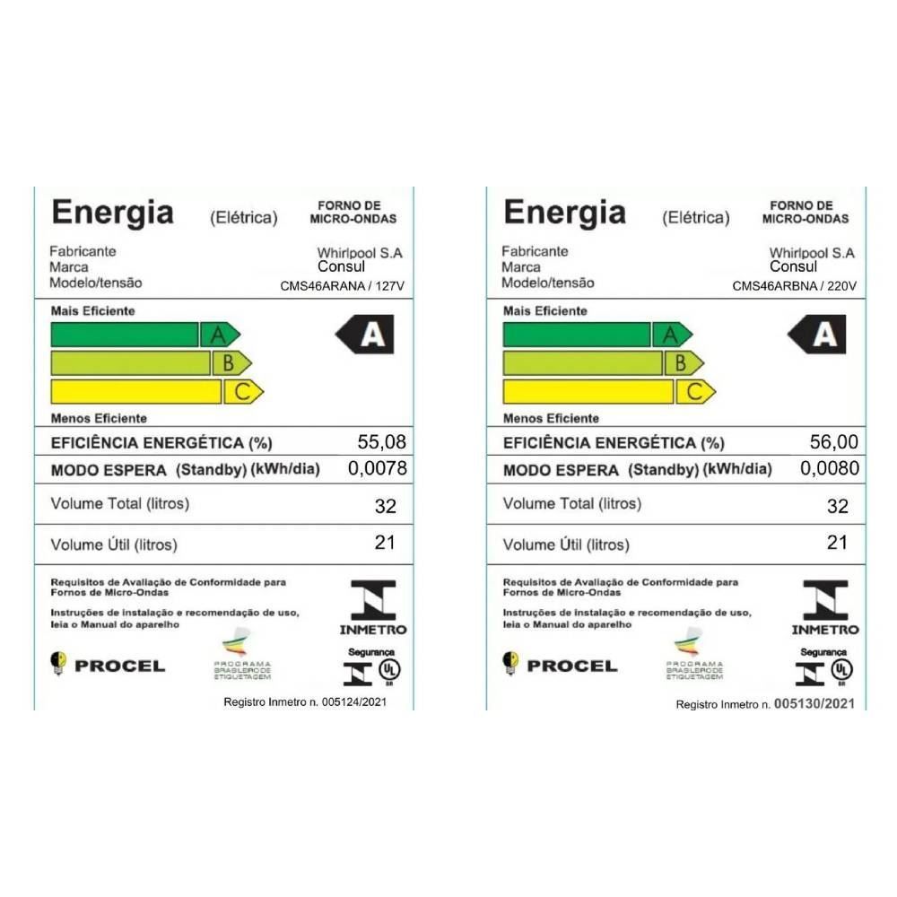 Micro-ondas Consul 32 Litros Cinza com Menu Fácil CMS46AR
