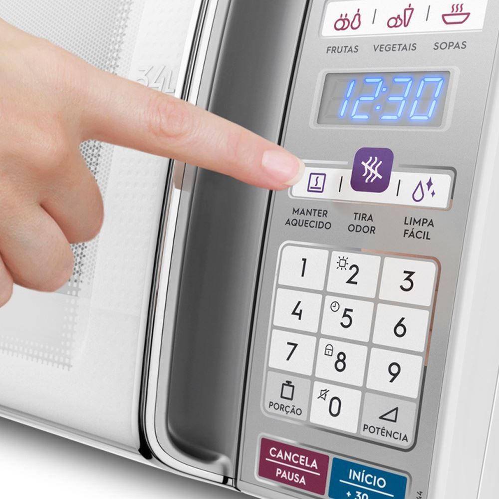 Micro-ondas Electrolux 34 Litros de Bancada Branco MEO44