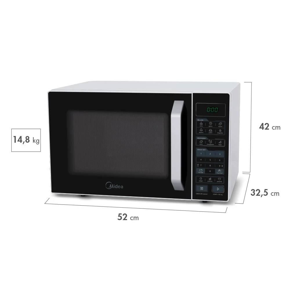 Micro-ondas Midea 35 Litros Branco E Preto MXSA35P1