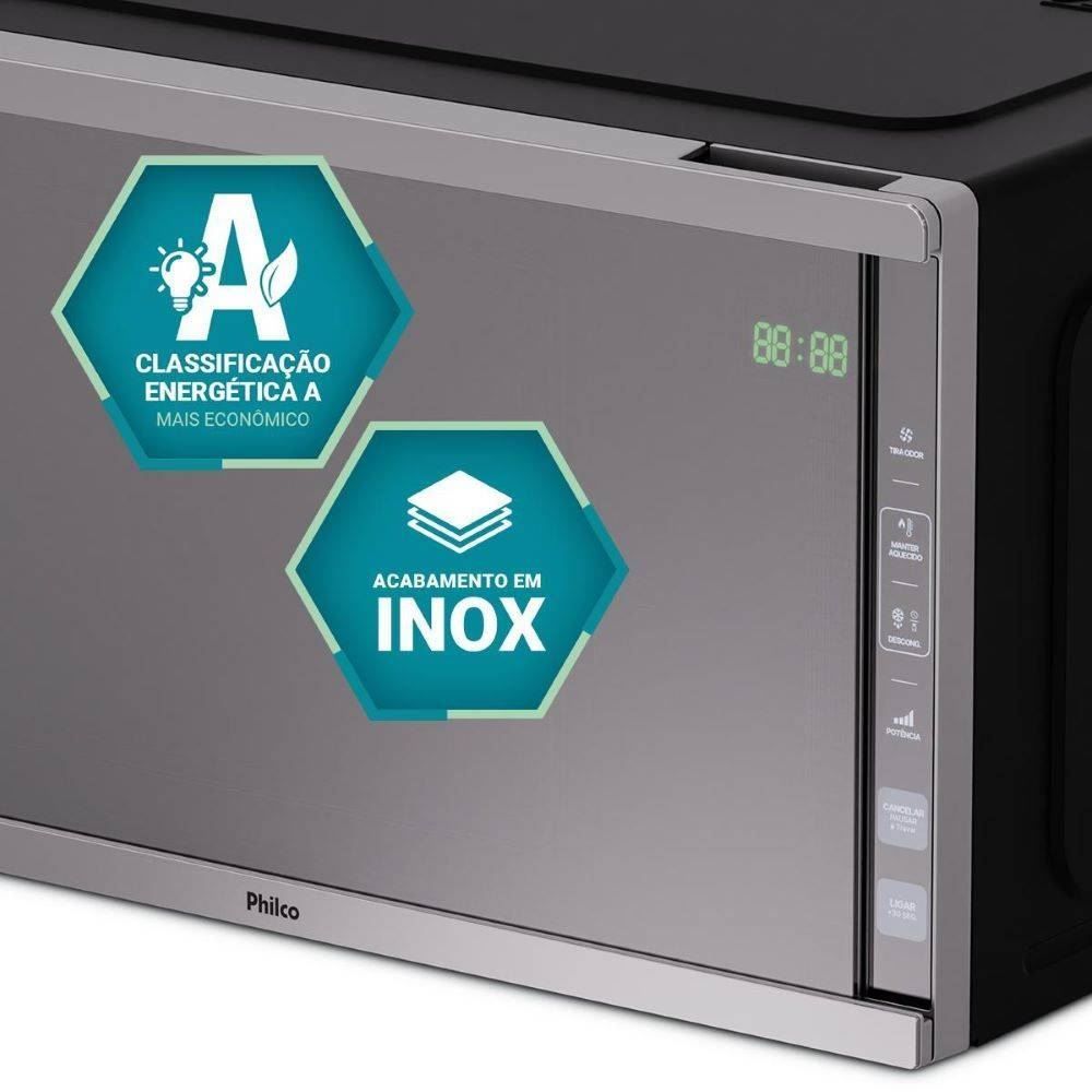 Micro-Ondas Philco 33 Litros 1400W Espelhado PMO38T