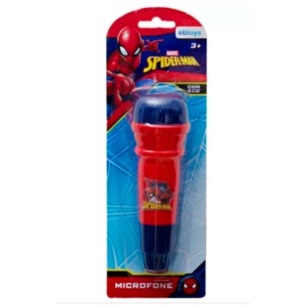 Microfone De Brinquedo Spider-Man Com Eco Etitoys - YD-215
