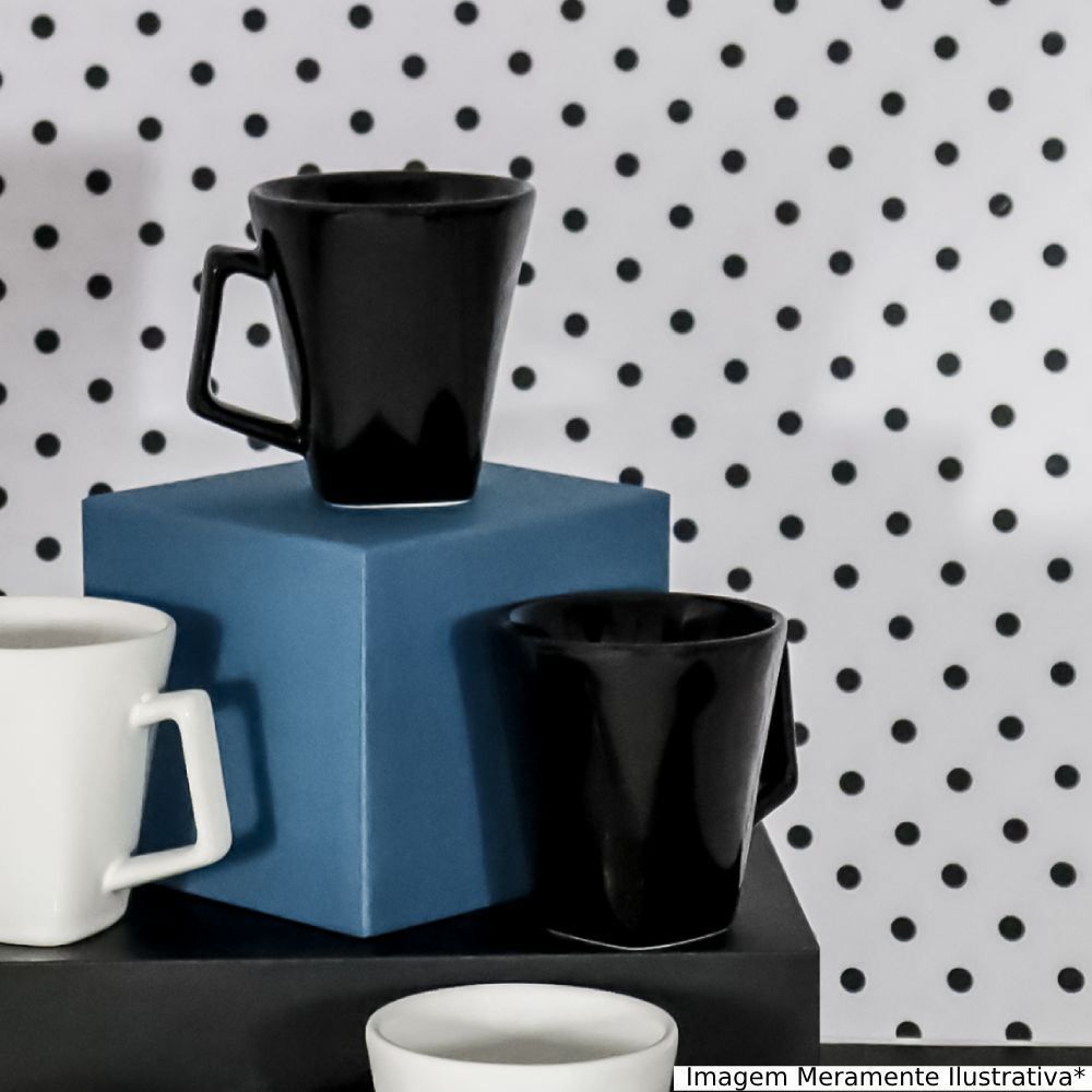 Caneca Mini Quartier Oxford 220Ml - Preto