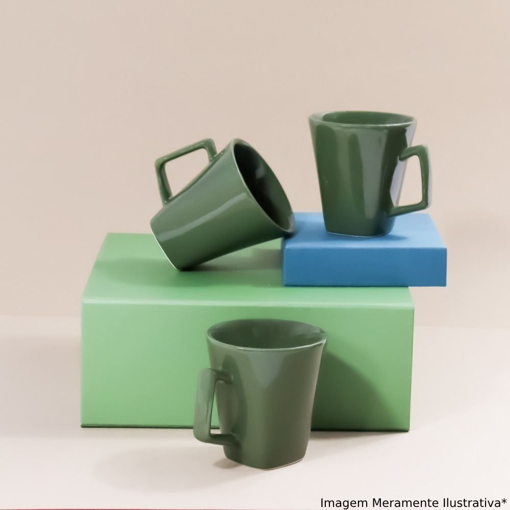 Caneca Mini Quartier Oxford 220Ml - Verde Folha