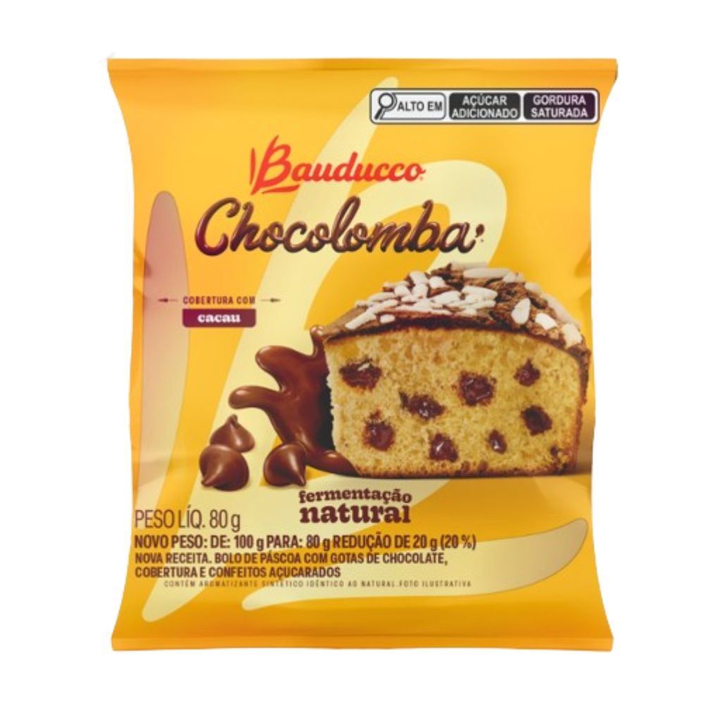 Mini Chocolomba Gotas Bauducco - 80g