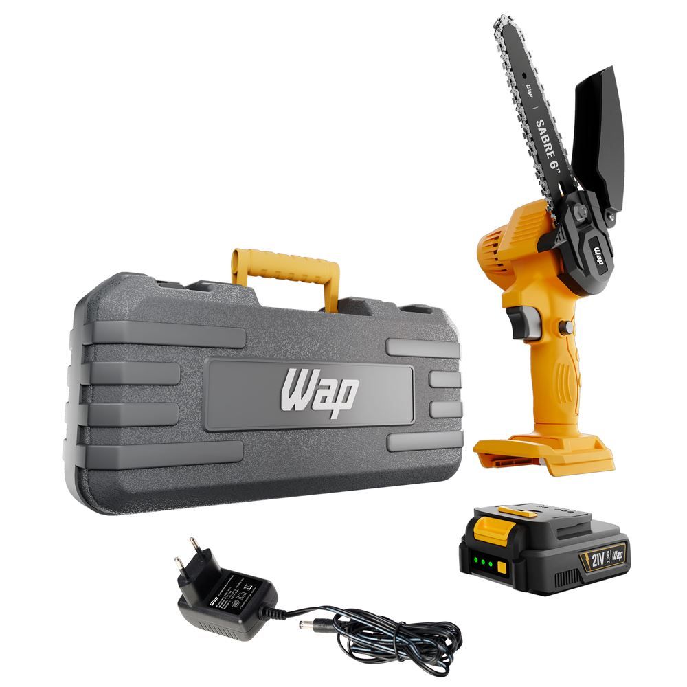 Mini Motosserra Sabre À Bateria 6" Wap K21 S02 Bivolt