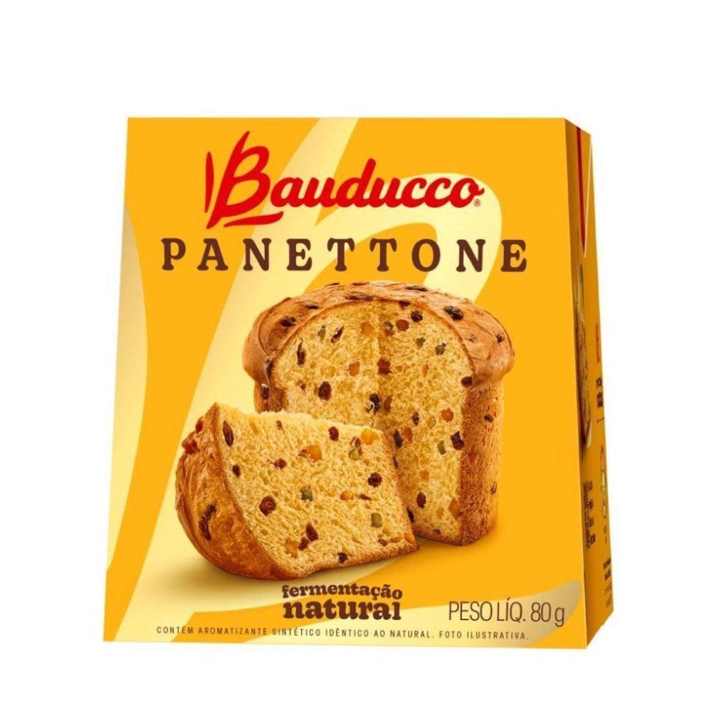 Mini Panettone Com Frutas Cristalizadas Bauducco - 80g