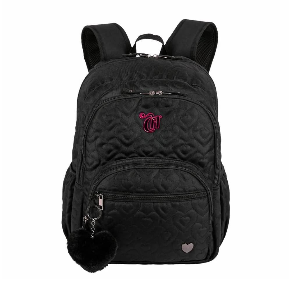 Mochila Capricho Crush Preta Sestini - 075896-01