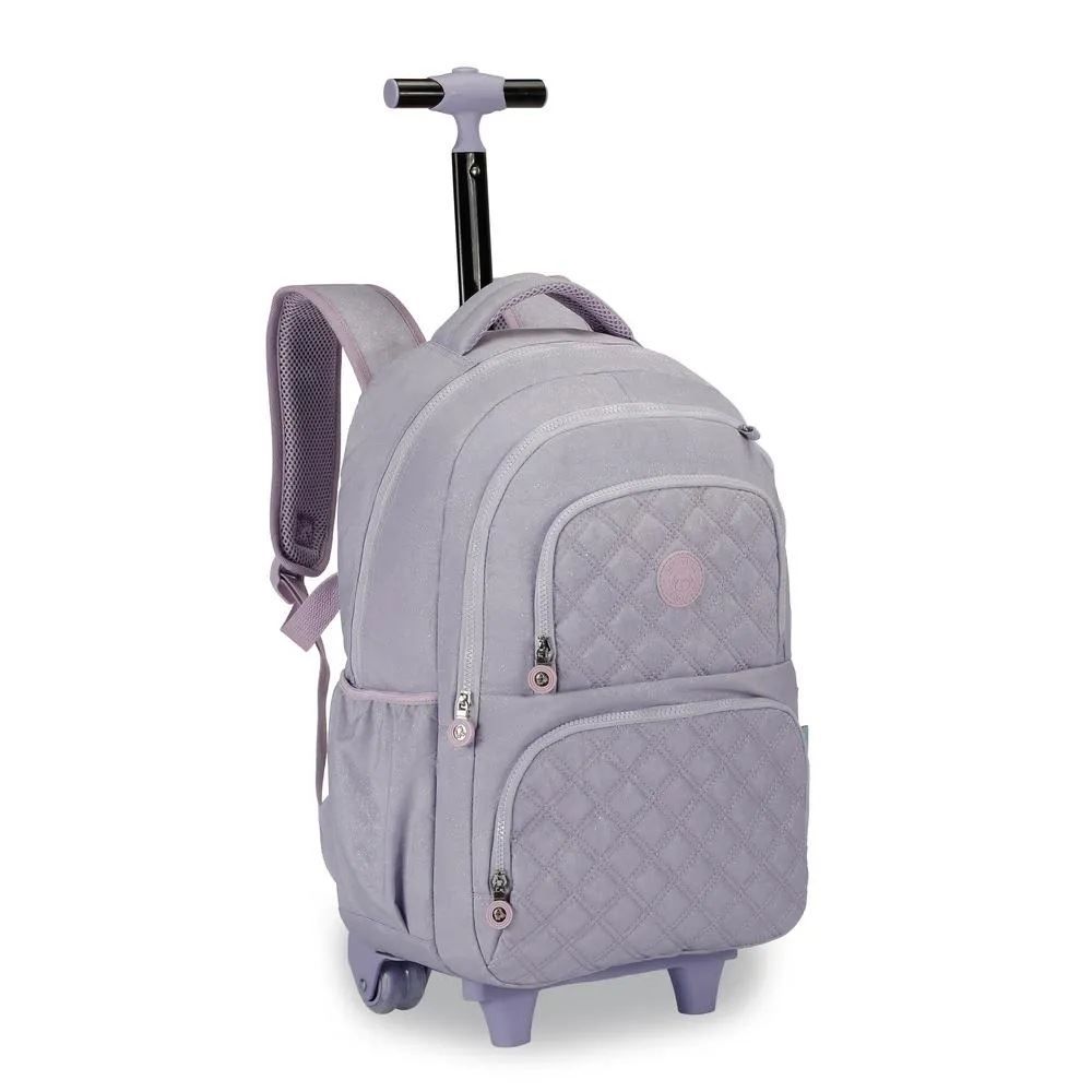 Mochila de Rodinhas Duplas Juvenil Kika - Sortido 