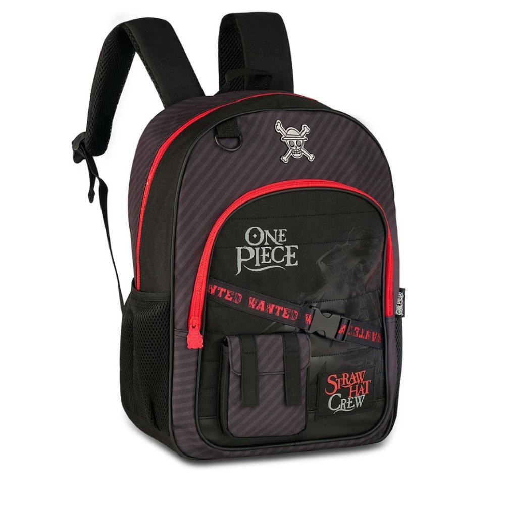 Mochila de Costas Infantil One Piece Clio Style - Preto 