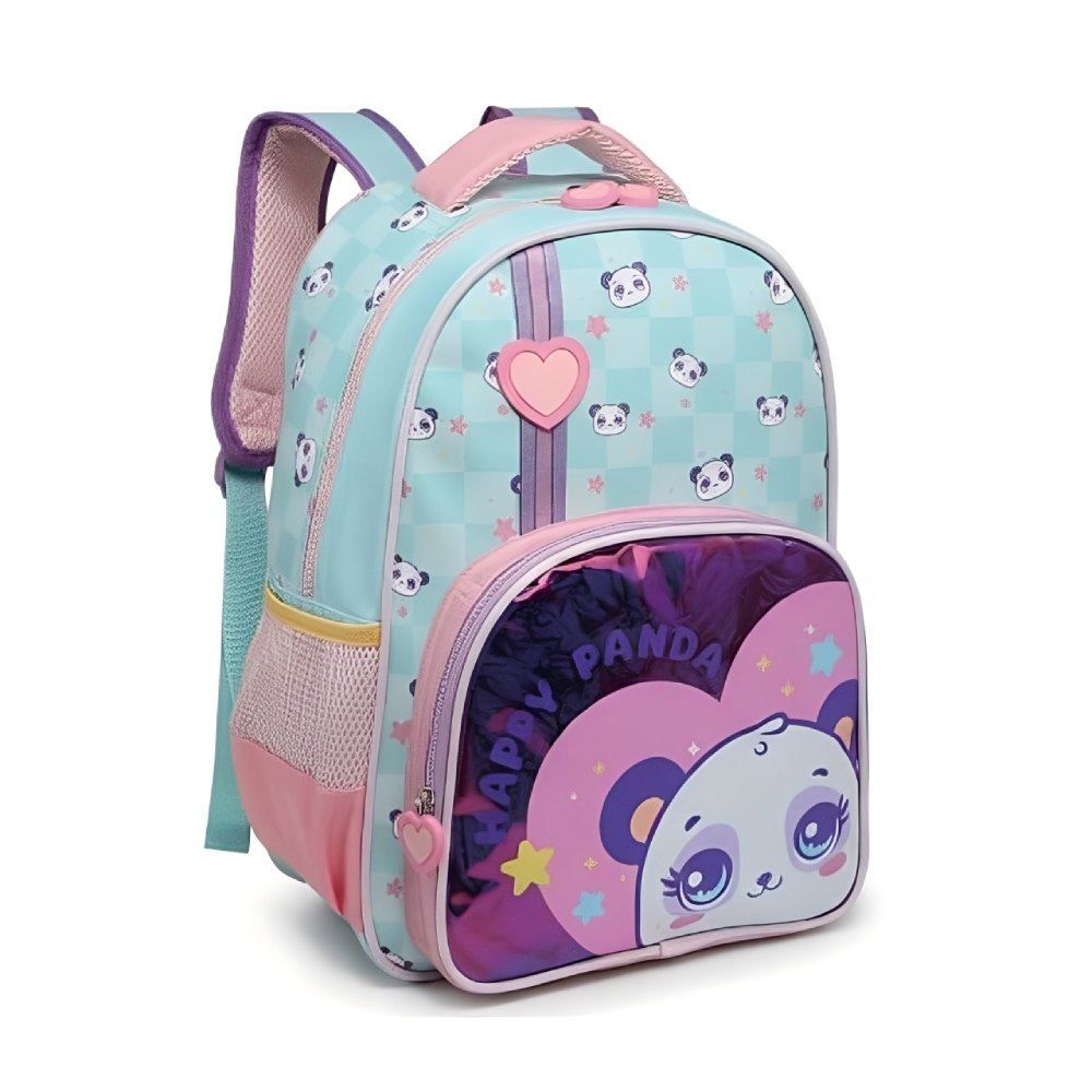 Mochila de Costas Infantil Panda Tututti - Verde Água