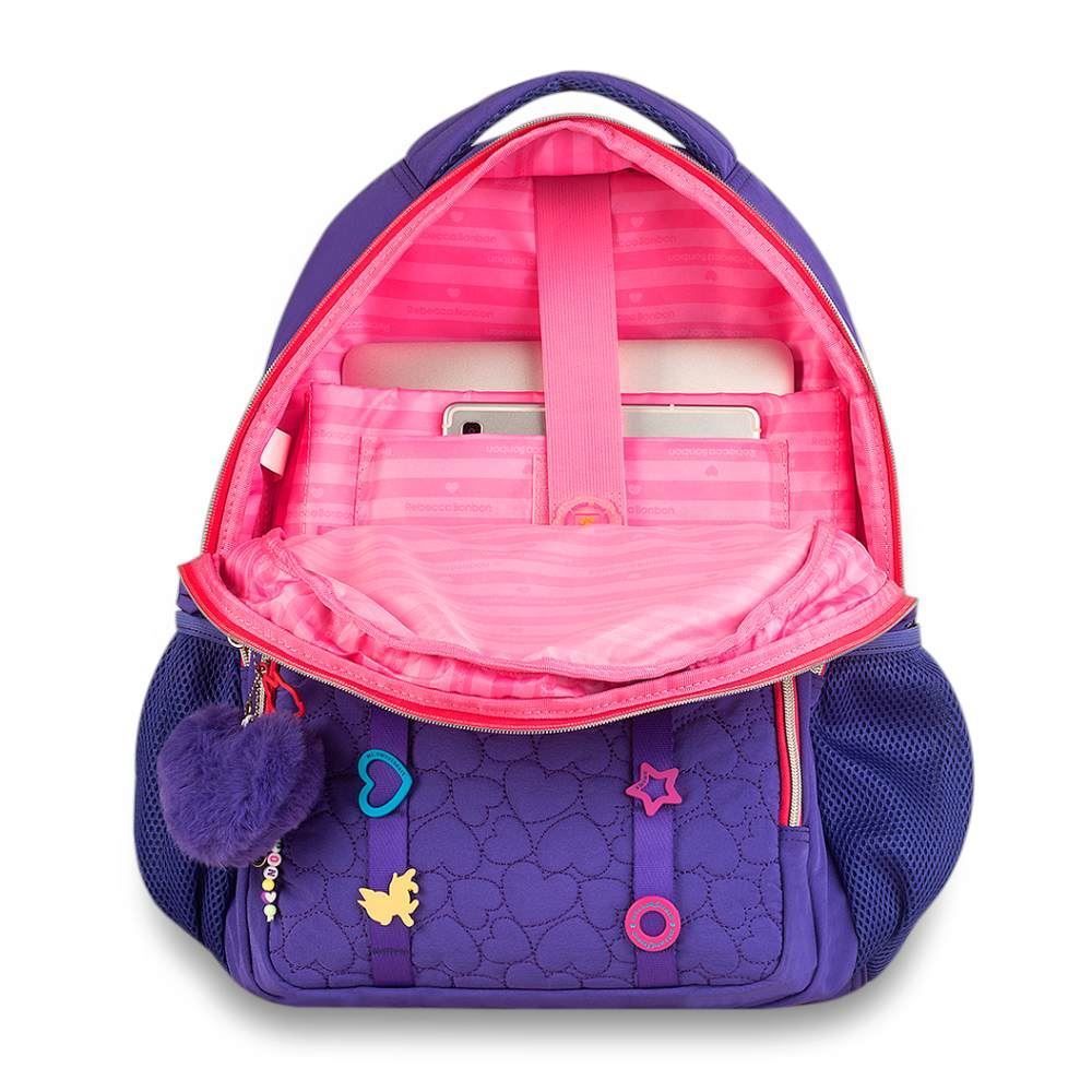 Mochila de Costas Juvenil Rebecca Bonbon Soft Matelassê Clio Style - Sortido