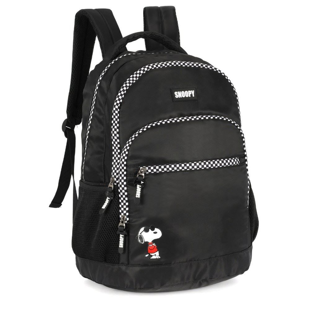 Mochila de Costas Juvenil Snoopy Luxcel - Preto 