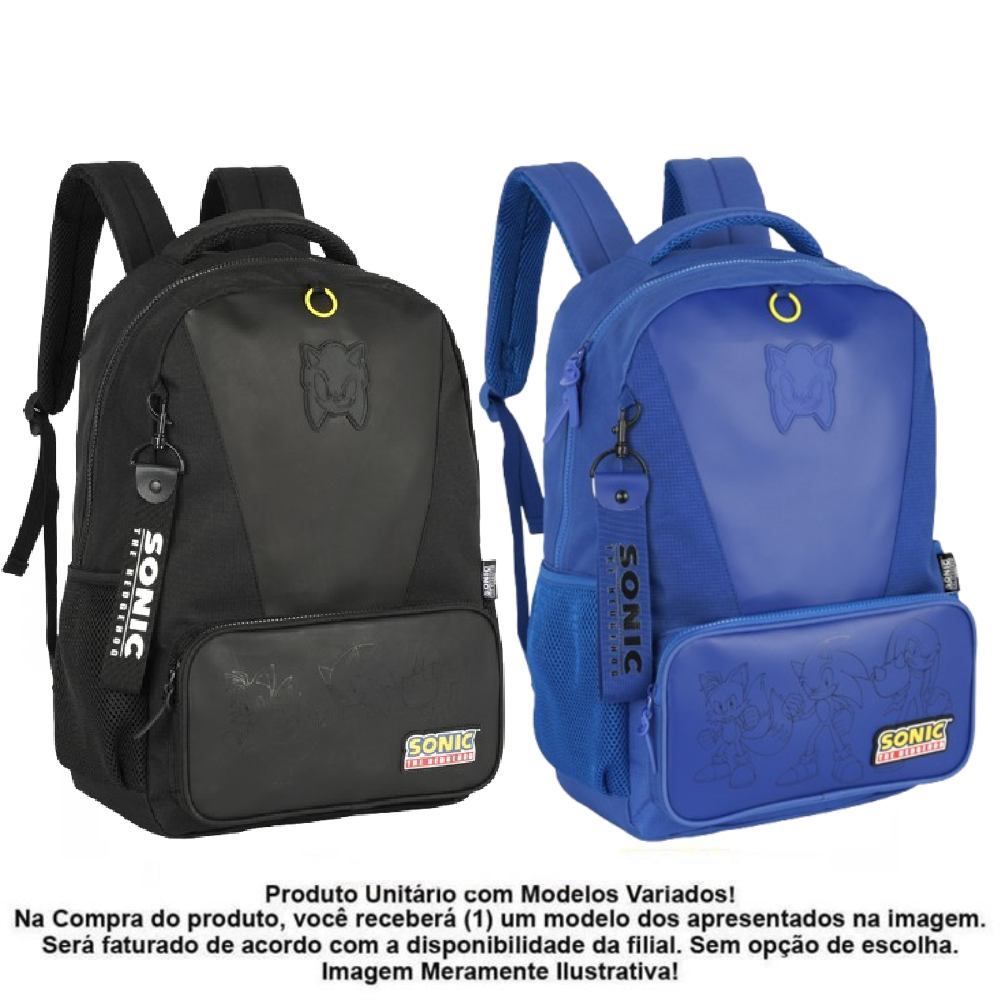 Mochila de Costas Juvenil Sonic Luxcel - Sortido