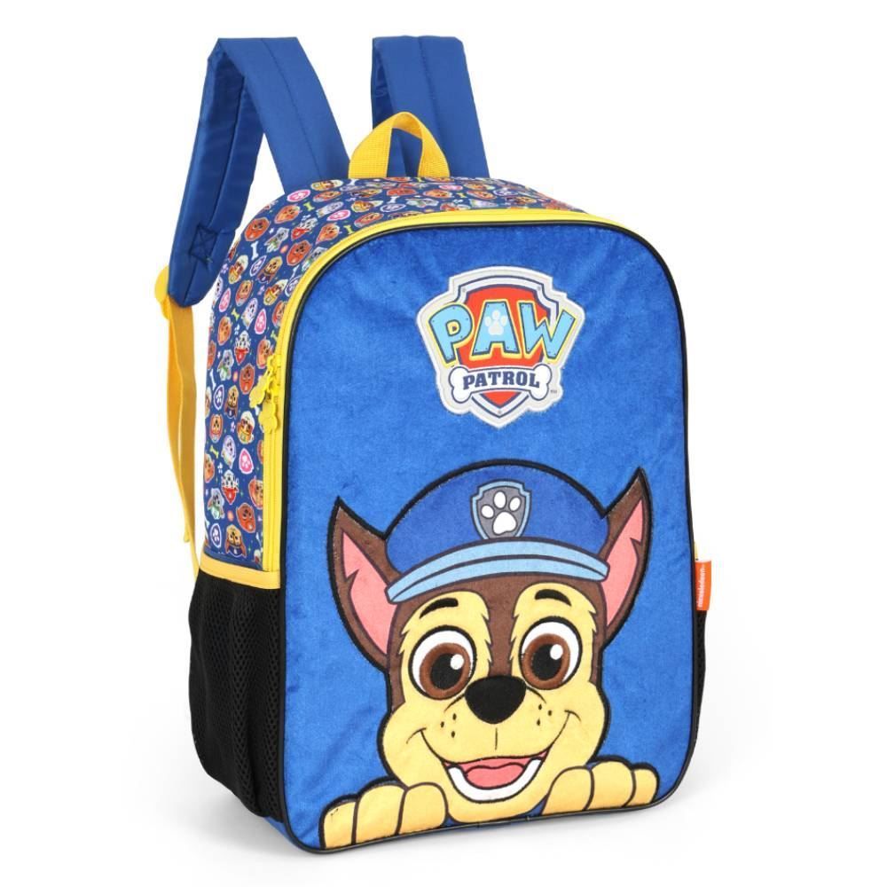 Mochila De Costas Luxcel Infantil Patrulha Canina Peluciada - Sortido