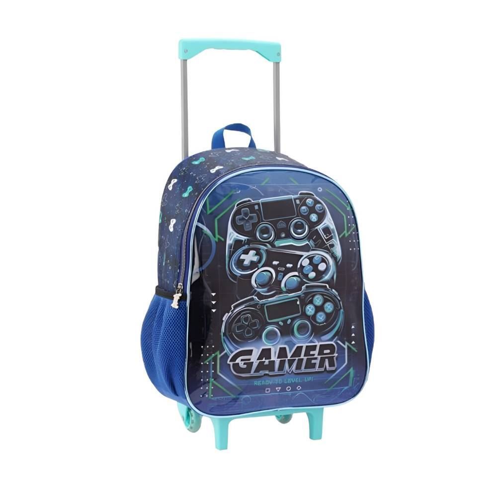 Mochila de Rodinha Gamer Seanite - Azul