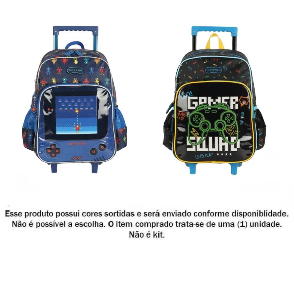 Mochila De Rodinha Games Infantil Luxcel - Sortido