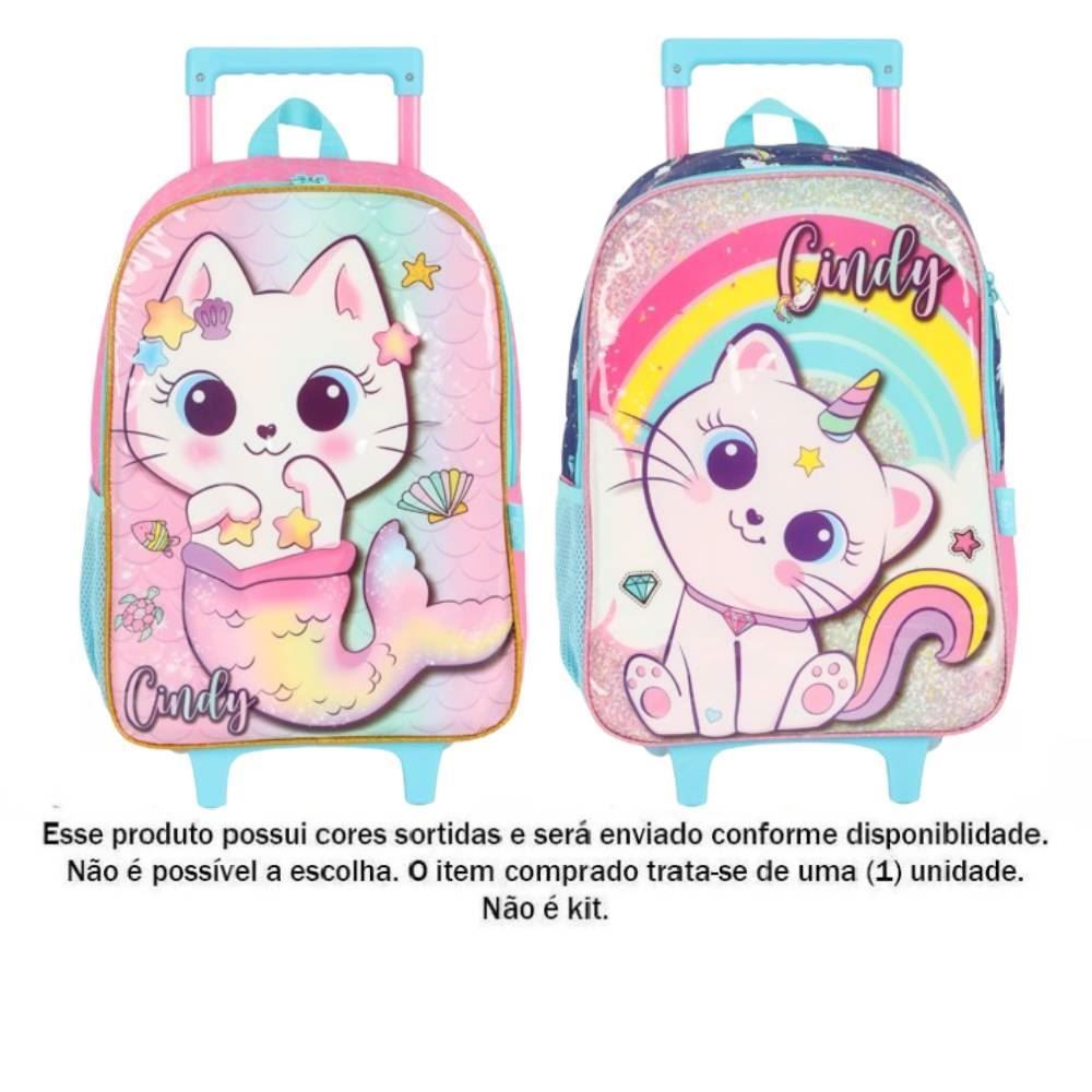 Mochila De Rodinha Infantil Luxcel Cindy - Sortido