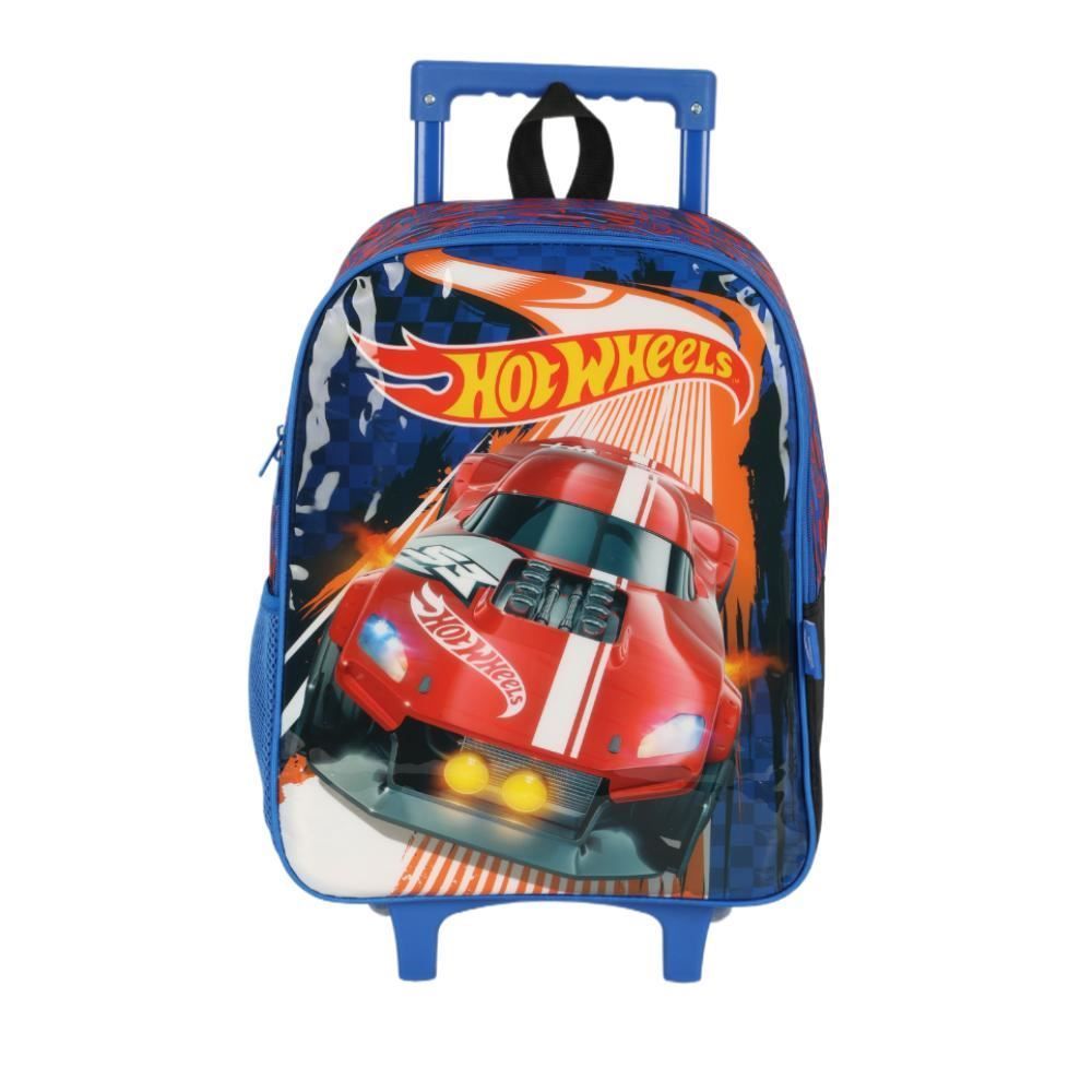 Mochila Infantil Com Rodas Hot Wheels Luxcel - Sortido