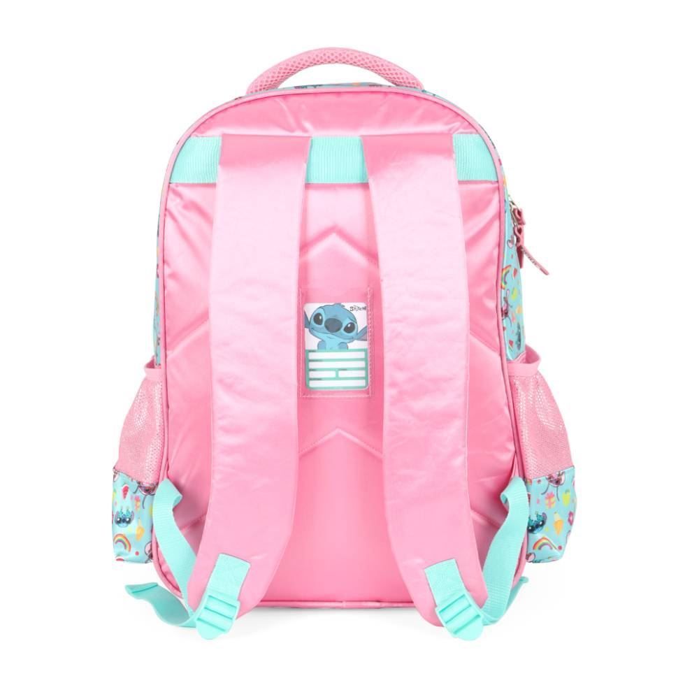 Mochila Infantil Stitch Luxcel - Rosa