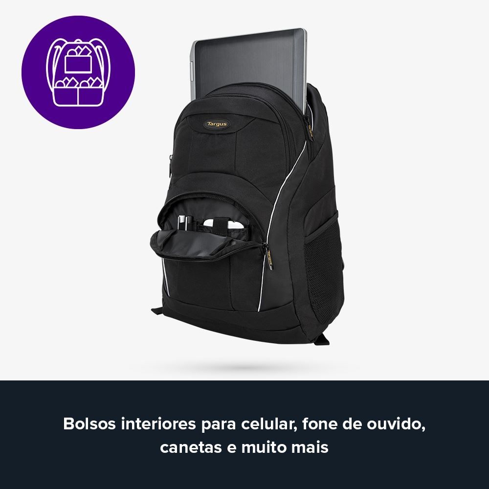 Mochila Notebook 15.6 Targus L Resistente A Água Acolchoado