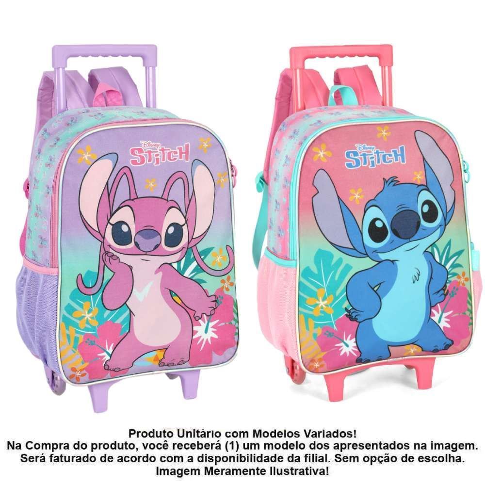 Mochilete Infantil Stitch Brilho Luxcel - Sortido