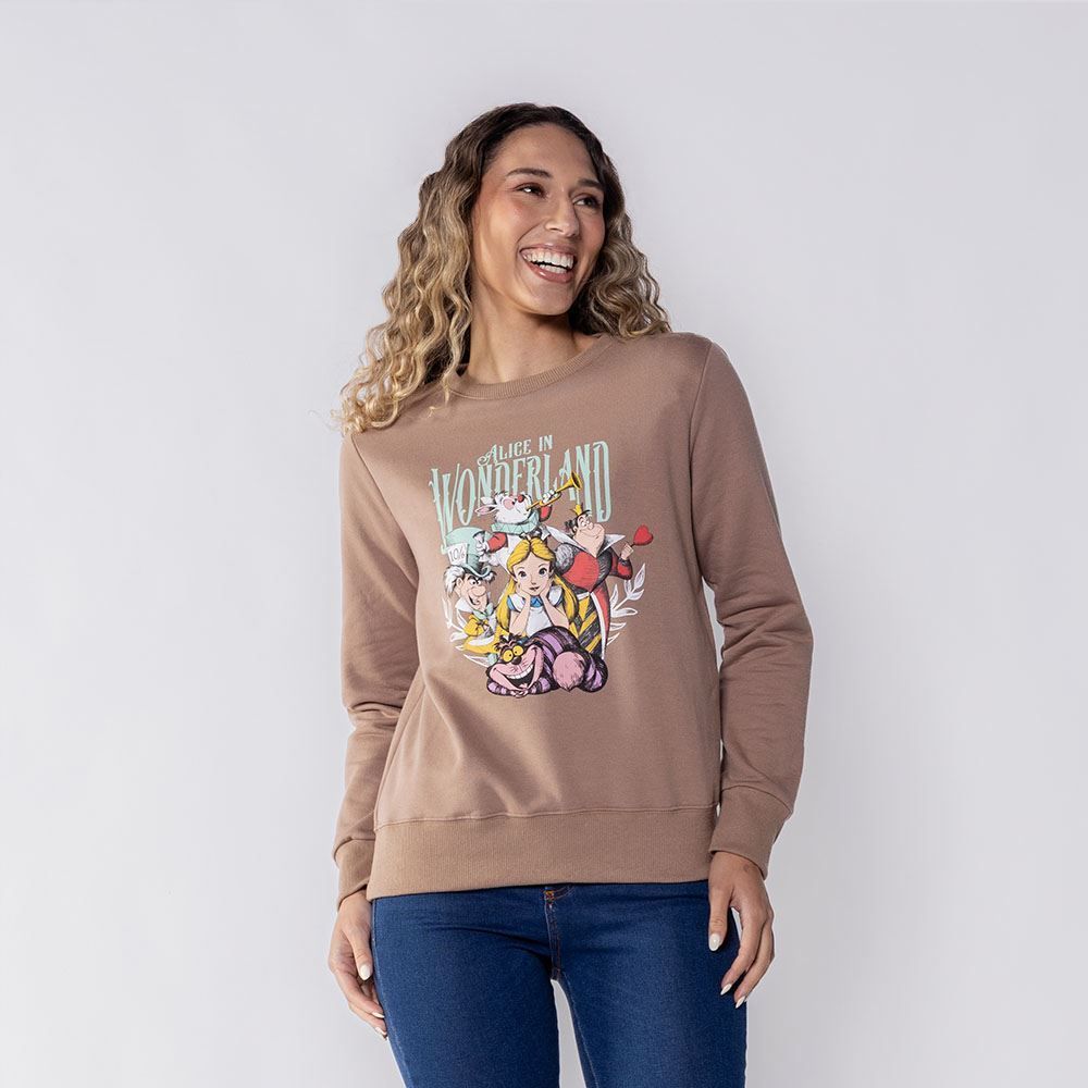Moletom Alice No País Das Maravilhas Feminino Bandup