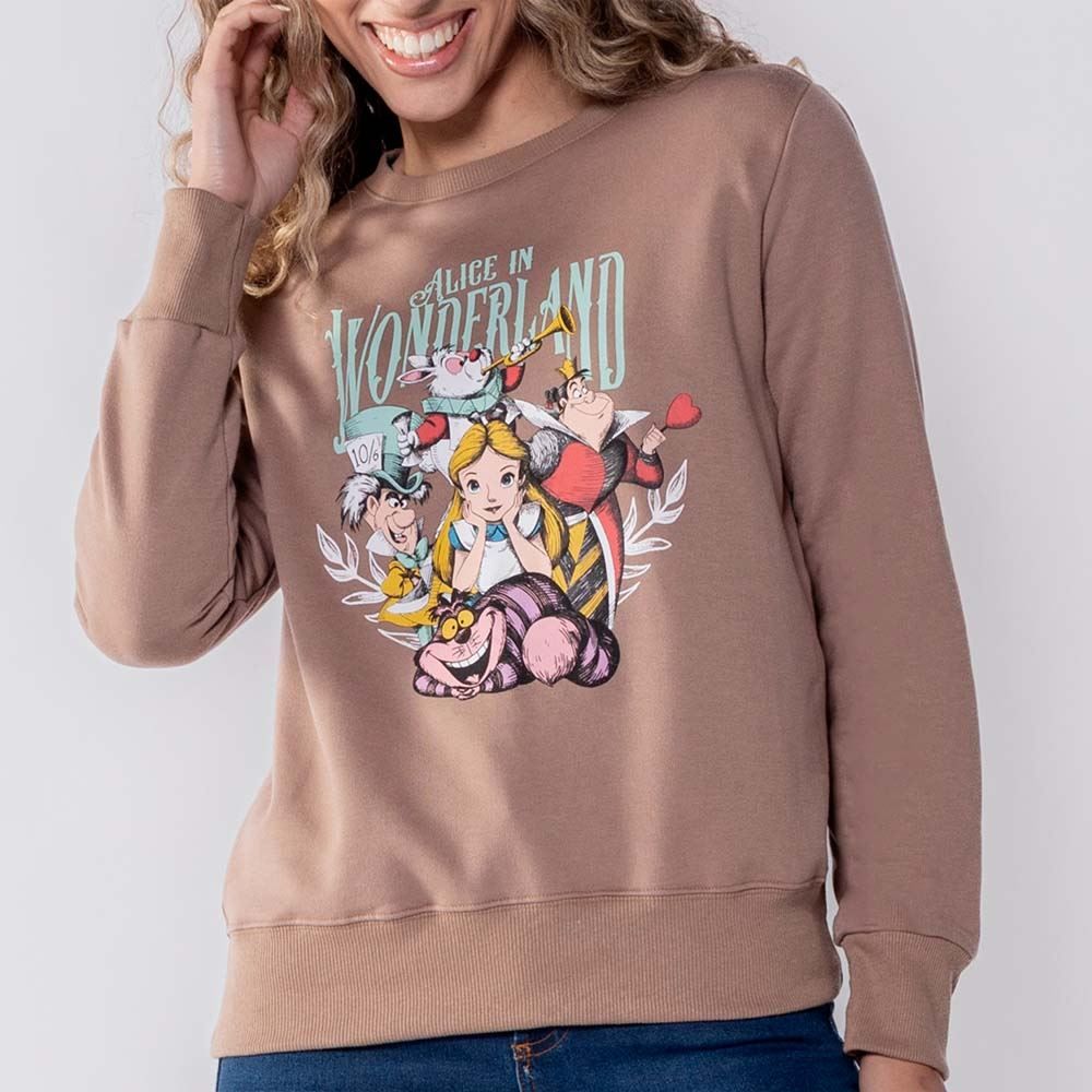 Moletom Alice No País Das Maravilhas Feminino Bandup