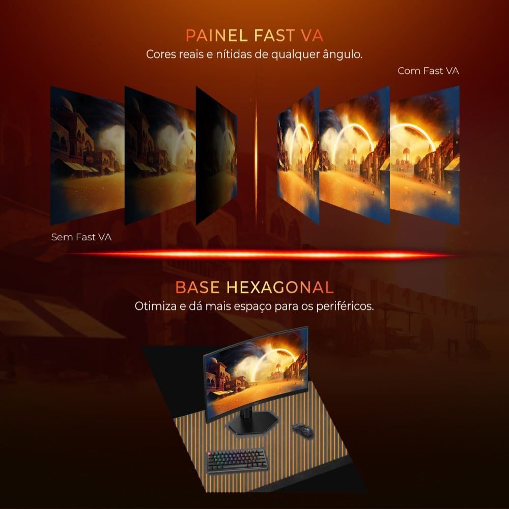 Monitor Gamer Aoc 27" Curvo 300Hz 0,3Ms C27g4z