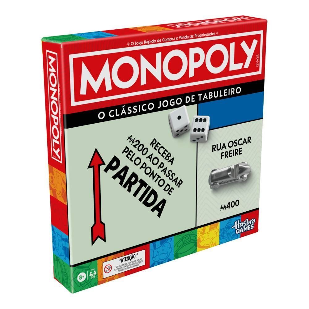 Jogo De Tabuleiro Monopoly Clássico Hasbro - G0009