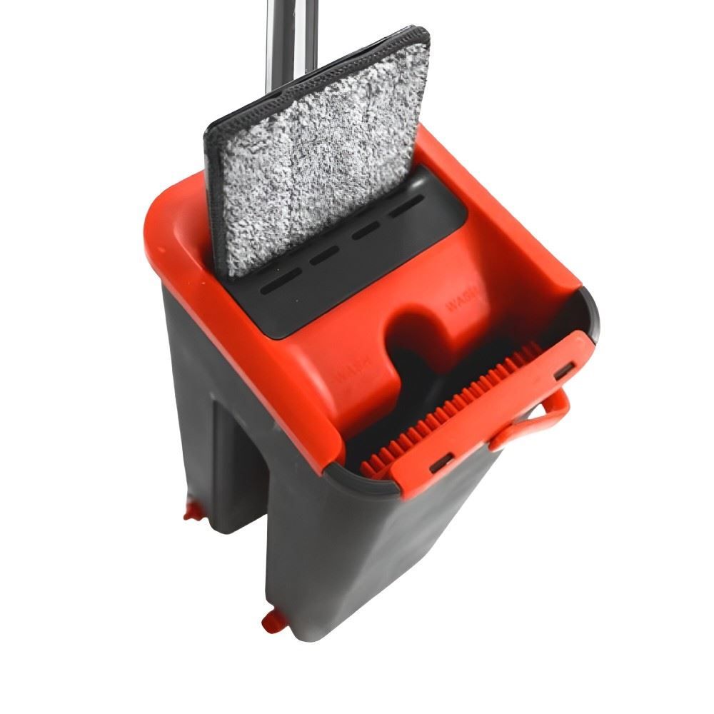 Mop Lava E Seca Powermaid 5 Litros - Vermelho e Cinza