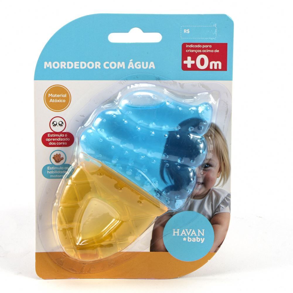 Mordedor Com Água Para Bebê Havan Baby - Sorvete
