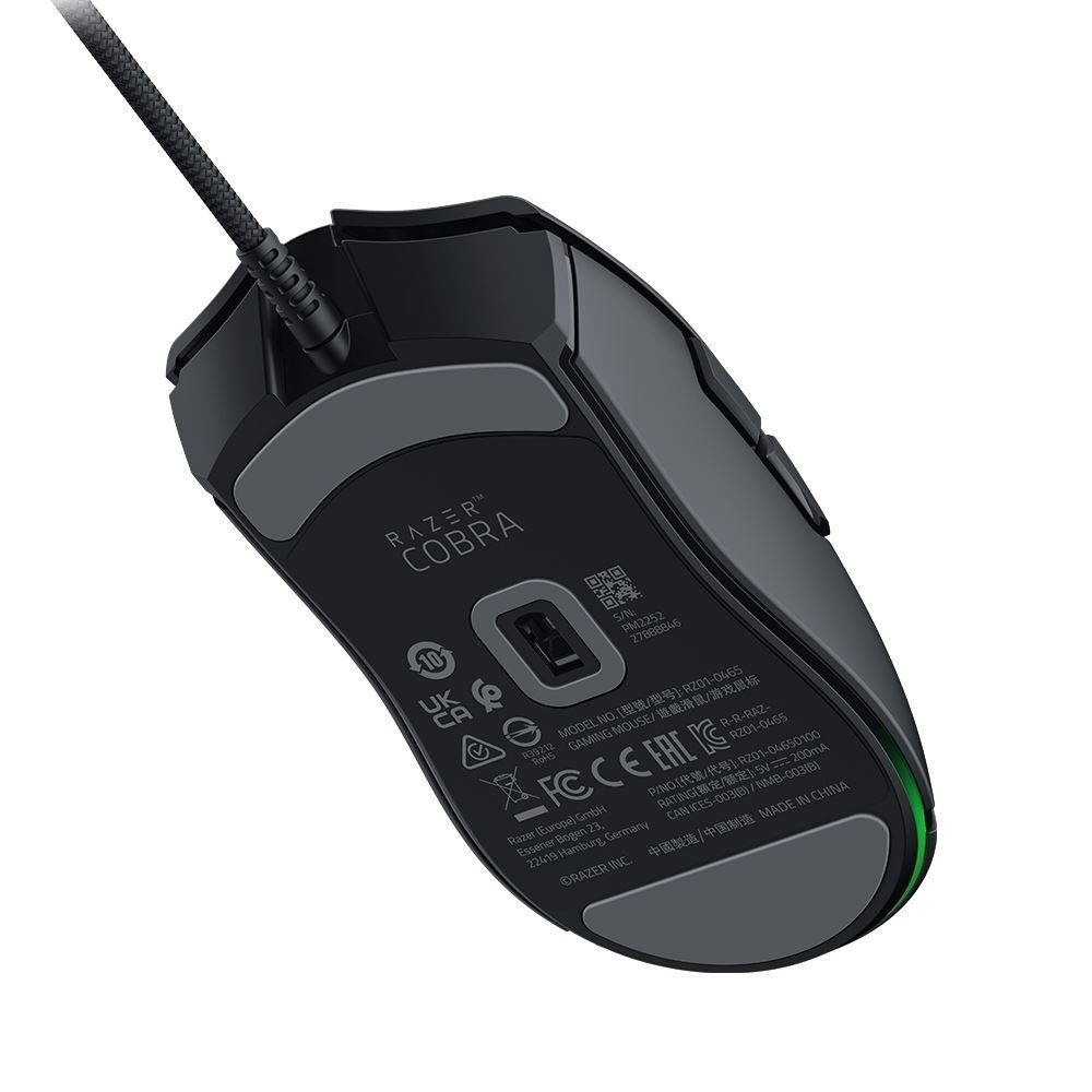  Mouse Gamer  Cobra Preto L Razer L  Sensor Óptico 3° Ger Com Rgb