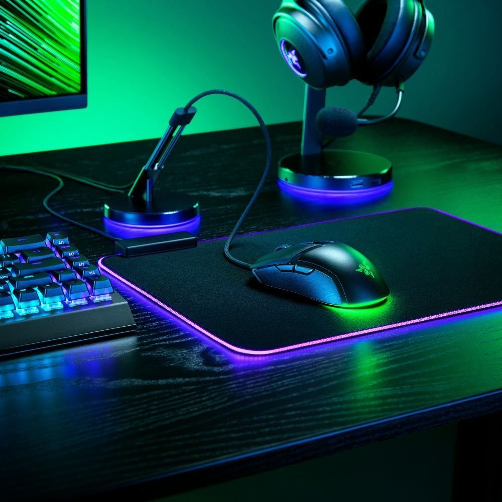  Mouse Gamer  Cobra Preto L Razer L  Sensor Óptico 3° Ger Com Rgb