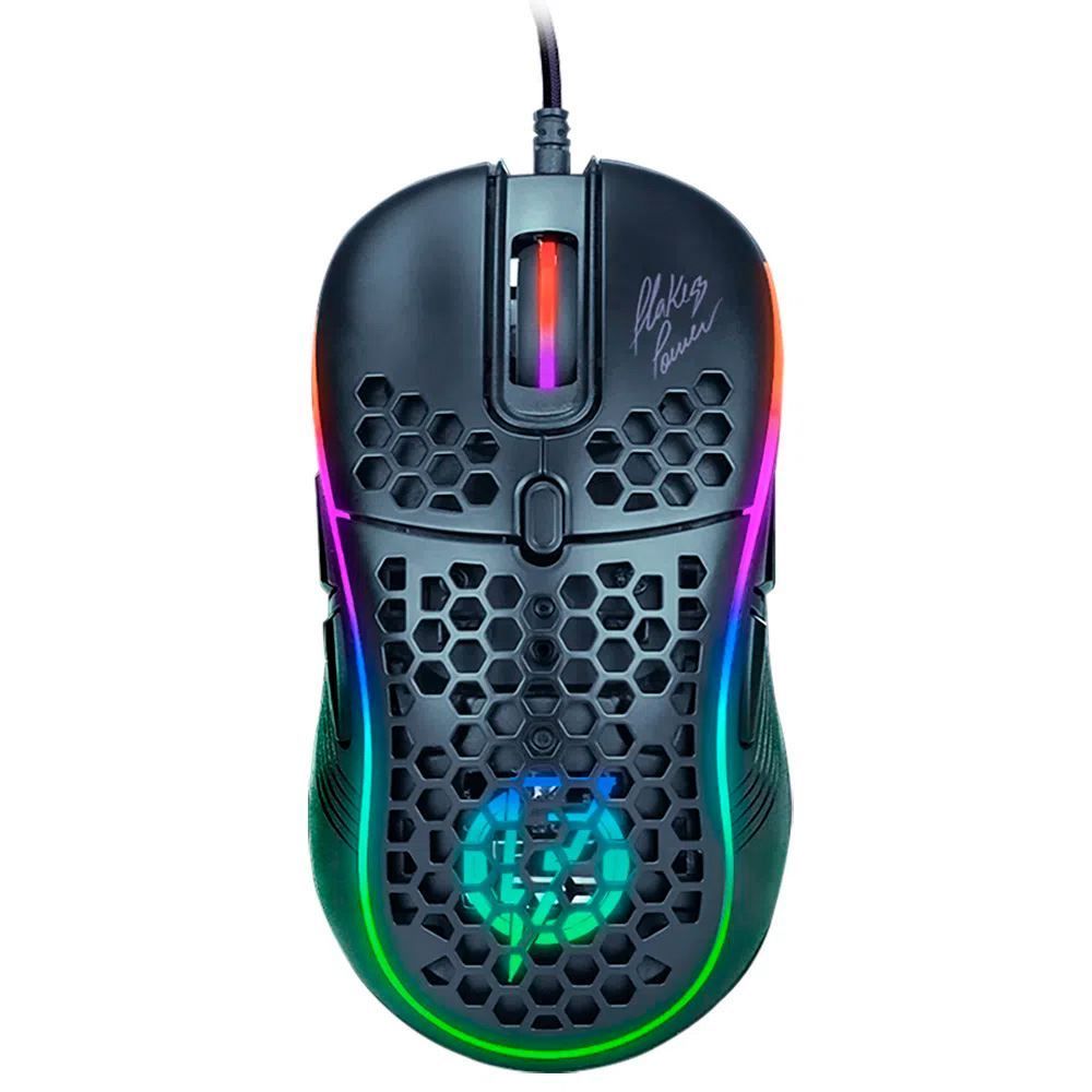 Mouse Gamer Flakes Power Air Flkm003 Elg  - Preto