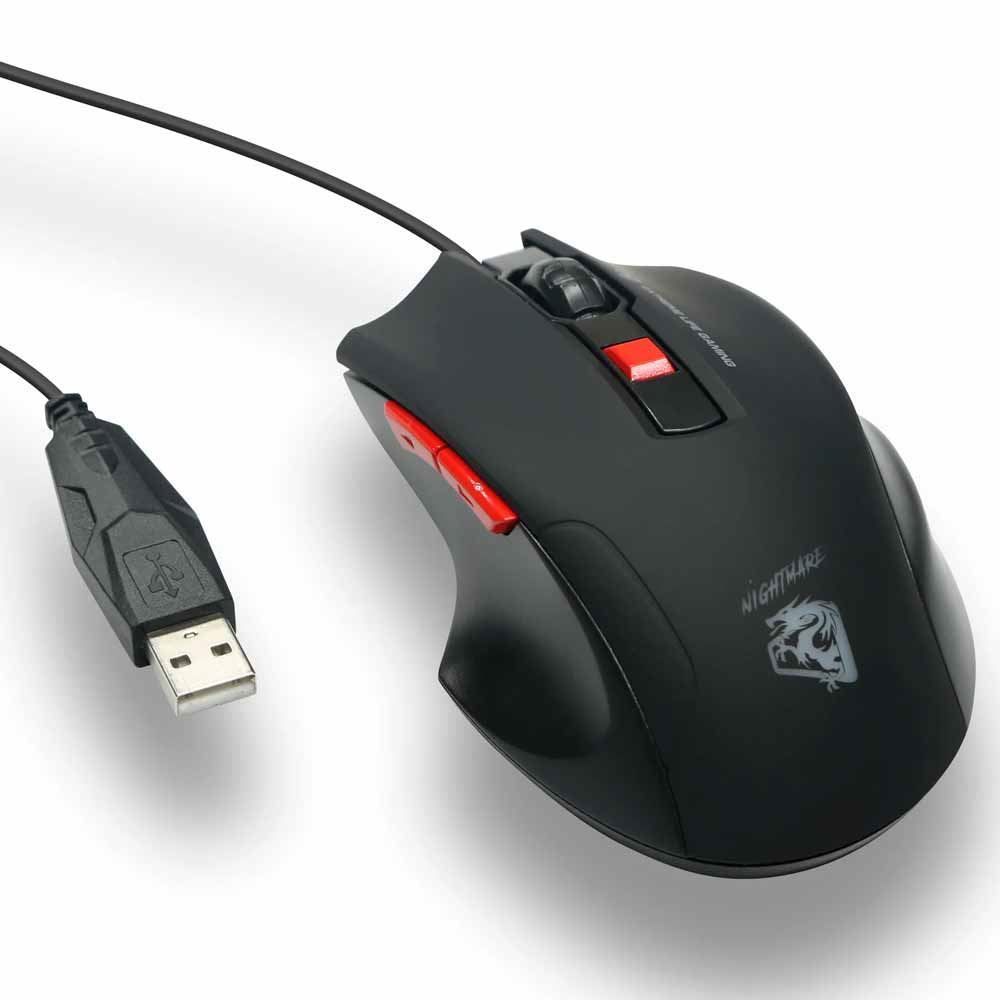 Mouse Gamer Night Mare 4000 Dpi Elg - Preto