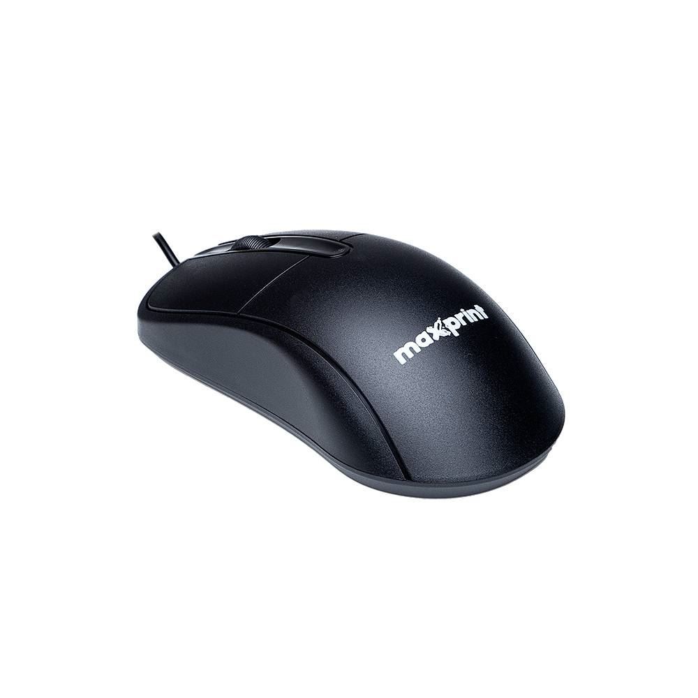 Mouse Maxprint Officeeasy Com Fio 1200 Dpi - Preto