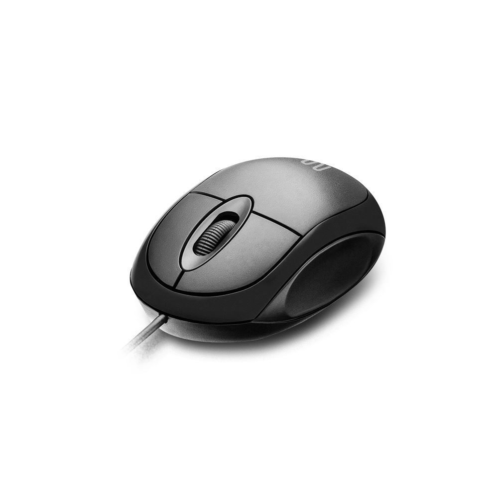 Mouse Multilaser Classic Com Fio Entrada Usb Mo300 - Preto