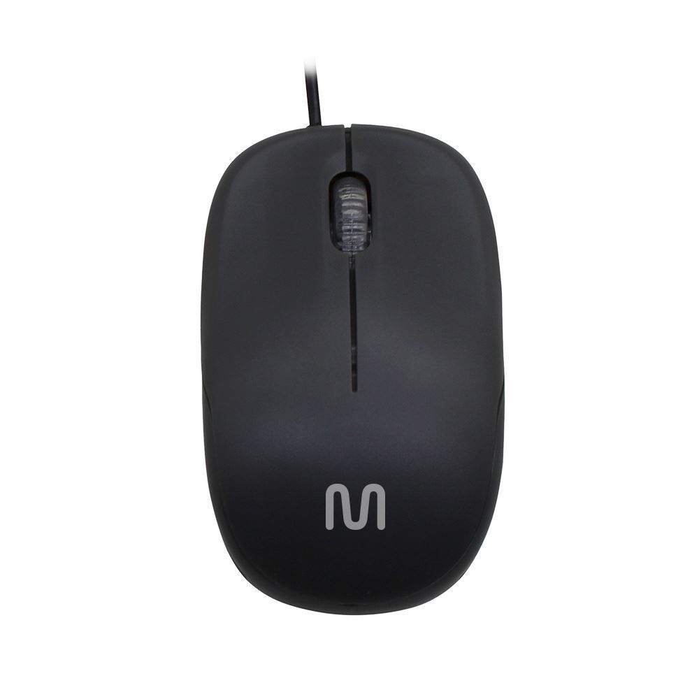 Mouse Multilaser Com Fio Entrada Usb Mo255 - Preto