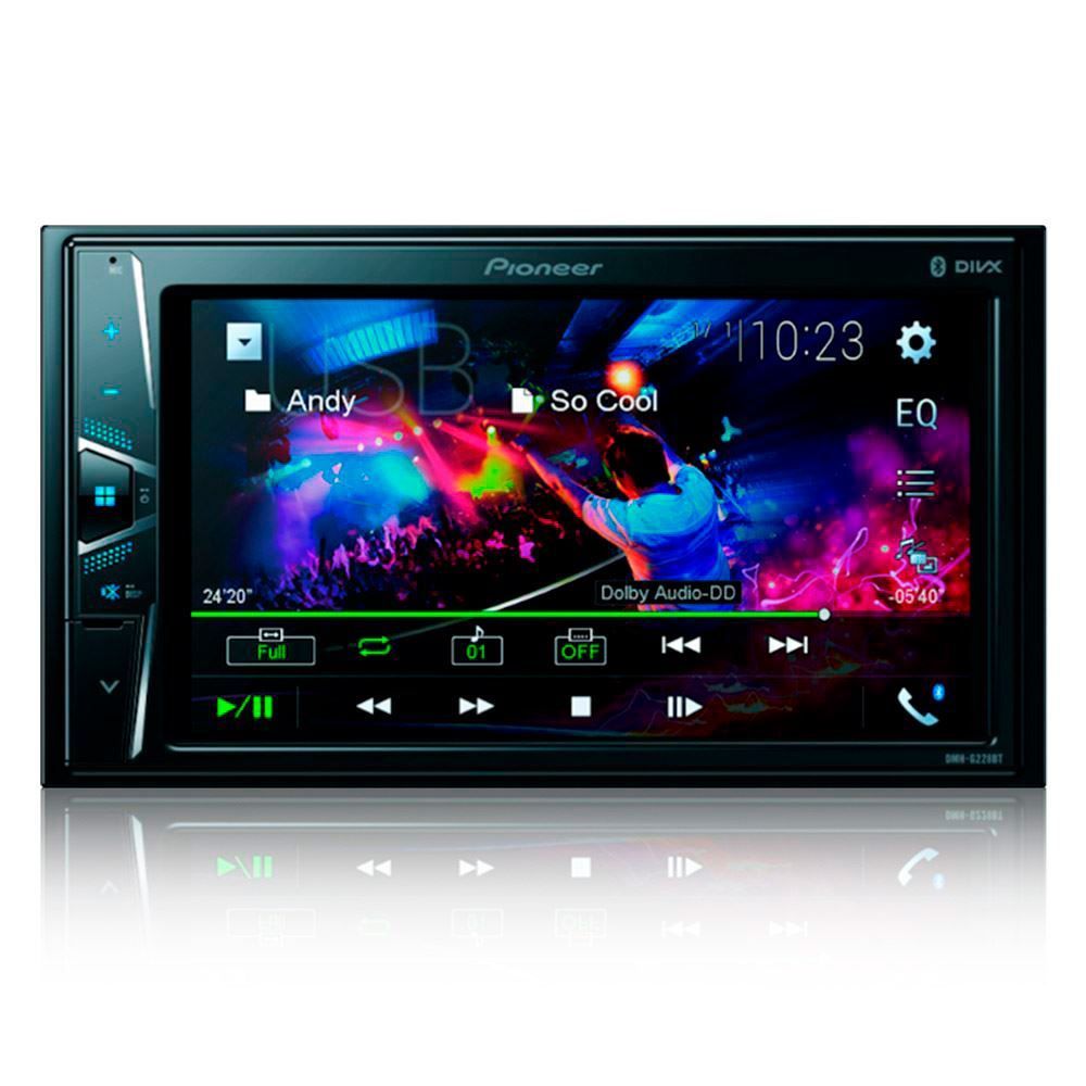 Multimídia Pioneer Receiver Com Bluetooth Dmh-G228bt - 2 DIN