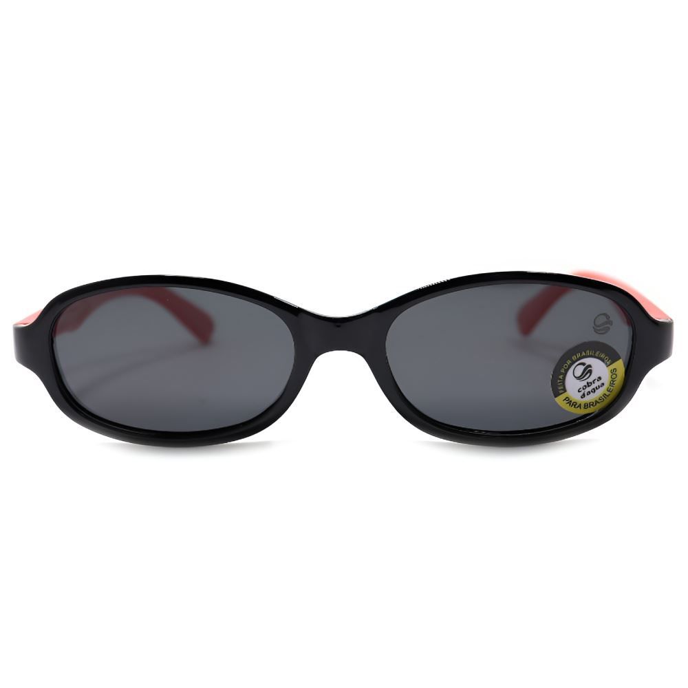 Óculos De Sol Infantil Cobra D'agua Nv90011 - Preto e Vermelho