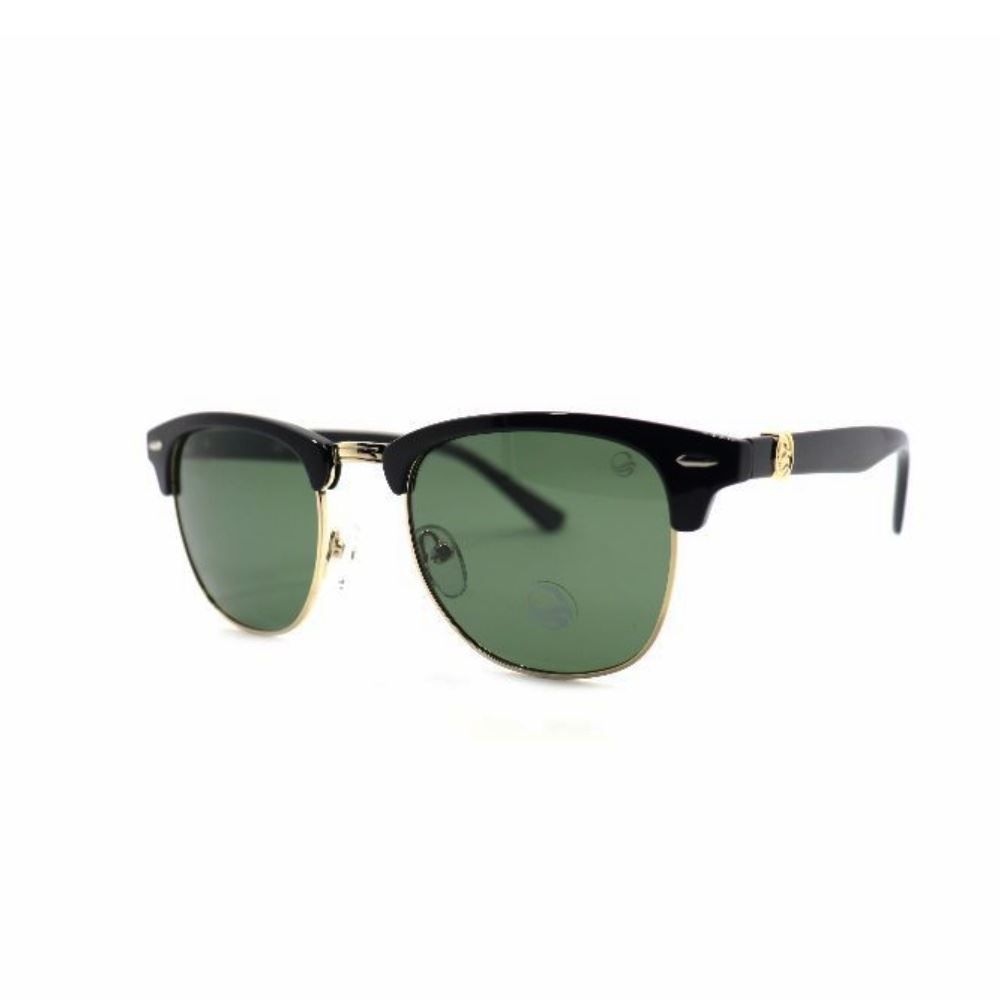 Óculos De Sol Masculino Cobra D'agua Cda 023 C200 - Preto e Dourado