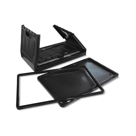 Organizador Dobrável Porta Dupla Preto 30 Litros