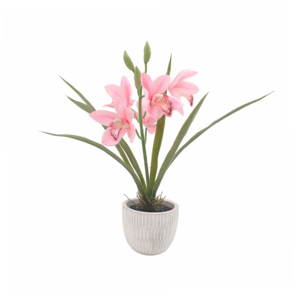 Orquídea Artificial Com Vaso Havan Casa 30 Cm - Sortido