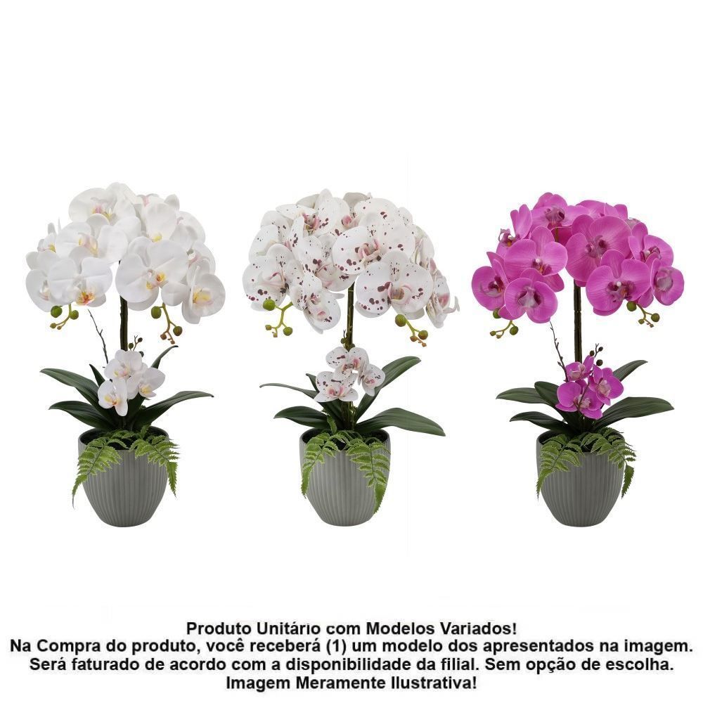 Orquídea Artificial com Vaso Havan Casa 54Cm - Sortido