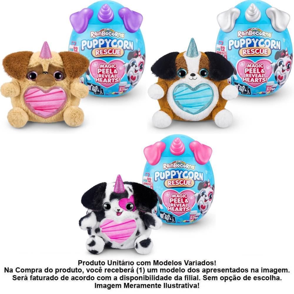 Ovo Surpresa Rainbocorns Puppycorn Azul Fun - F0221-2